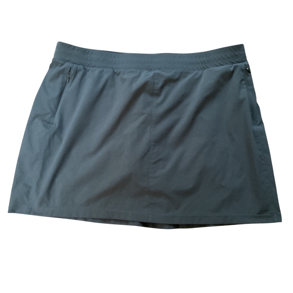 Kuhl Women XL Gray Performance Hiking Skort Active Outdoor Travel Skirt